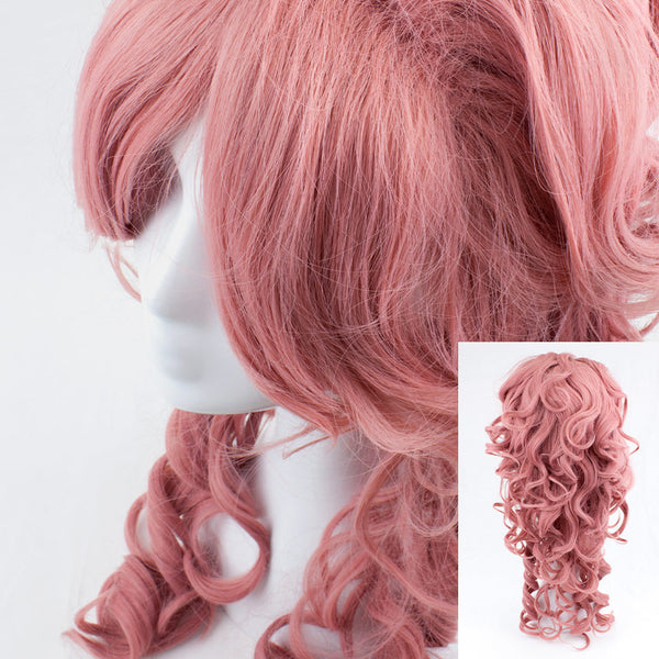 Diva Lavender Pink Long Curly Cosplay Wig